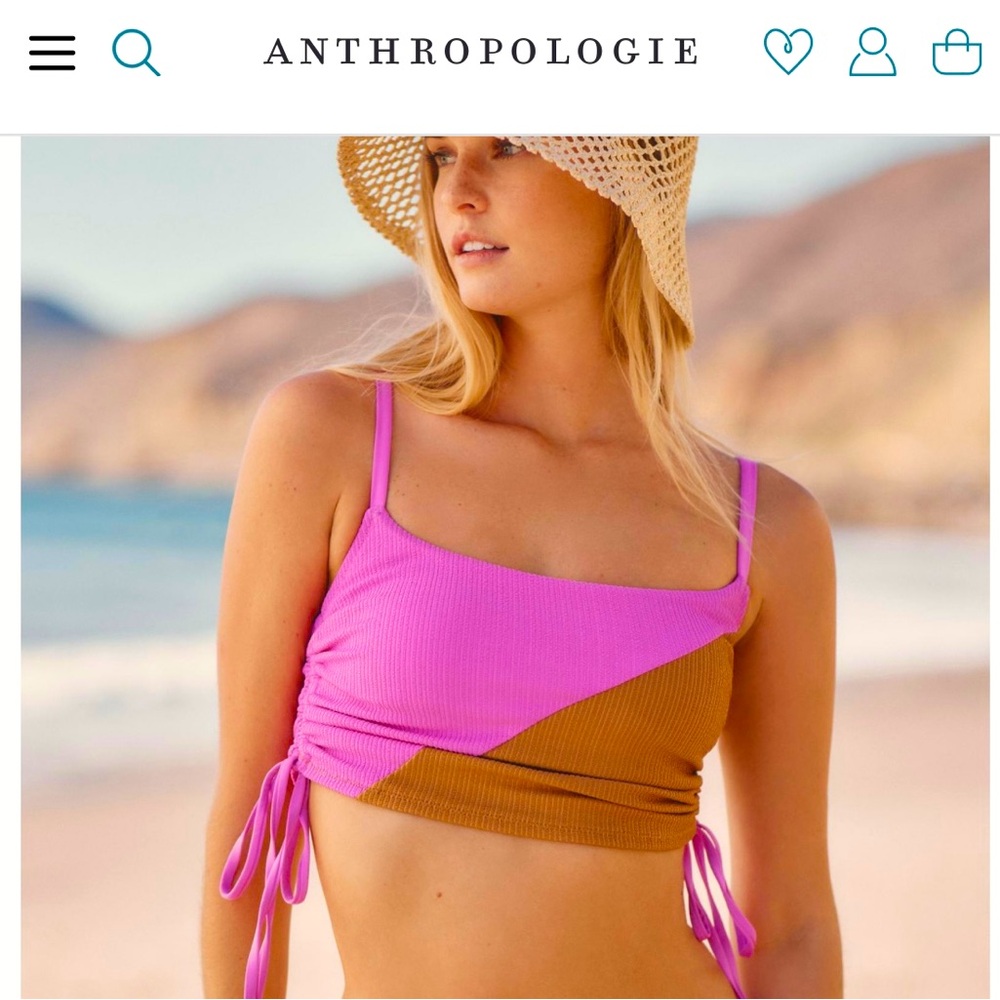 Anthropologie Sanctuary Balancing Act
Shirred-Side Cropped Tank Top and bottoms